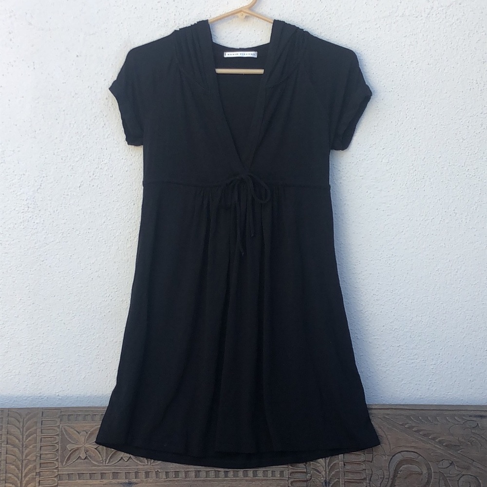 Robin Piccone black hooded resort dress